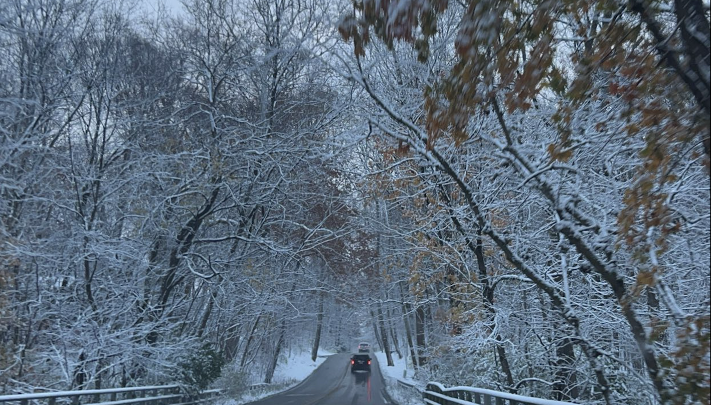 Divers keep a large gap to avoid rear-ending anyone in front of them. It is also essential to drive slowly over bridges, which freeze faster than regular roads.